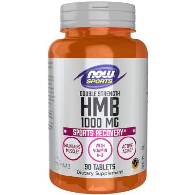 NOW 1000mg HMB Double Strength Supplement 90 Tablets NOW 1000mg HMB Double Strength Supplement 90 Tablets