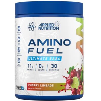 Applied Nutrition Amino Fuel Amino Acids Supplement, EAA Essential Amino Acids Powder, Muscle Fuel & Recovery (390g 30 Servings) (Cherry Limeade) Applied Nutrition Amino Fuel Amino Acids Supplement, EAA Essential Amino Acids Powder, Muscle Fuel & Recovery (390g 30 Servings) (Cherry Limeade)