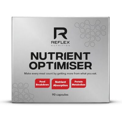 Reflex Nutrition Reflex Nutrient Optimiser Digestive Enzymes & Probiotics, 90 Capsules With DigeZyme, LactoSpore and BioPerine to support digestion, gut health and nutrient absorption. Reflex Nutrition Reflex Nutrient Optimiser Digestive Enzymes & Probiotics, 90 Capsules With DigeZyme, LactoSpore and BioPerine to support digestion, gut health and nutrient absorption.