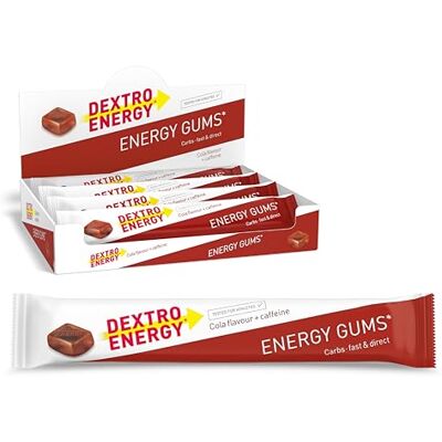 Dextro Energy Cola Energy Gums With Caffeine 8 x 45 g Fast Acting, Quickly Available Carbohydrates, Chewable Alternative to Sports Gels, Easy to Portion and Transport, Vegan Dextro Energy Cola Energy Gums With Caffeine 8 x 45 g Fast Acting, Quickly Available Carbohydrates, Chewable Alternative to Sports Gels, Easy to Portion and Transport, Vegan