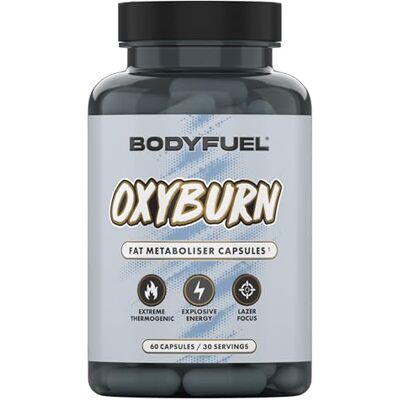 Applied Nutrition BodyFuel OxyBurn Thermogenic Capsule High Caffeine Fat Metaboliser with Green Tea L-Carnitine & Chromium, Energy Focus & Metabolism Support (60 Capsules – 30 Servings) Applied Nutrition BodyFuel OxyBurn Thermogenic Capsule High Caffeine Fat Metaboliser with Green Tea L-Carnitine & Chromium, Energy Focus & Metabolism Support (60 Capsules – 30 Servings)