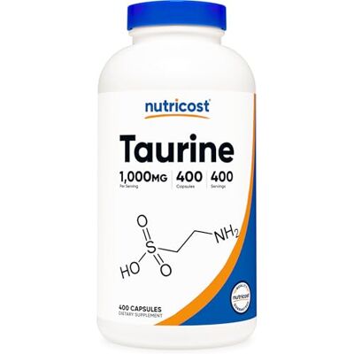 Nutricost Taurine 1000mg, 400 Capsules Nutricost Taurine 1000mg, 400 Capsules