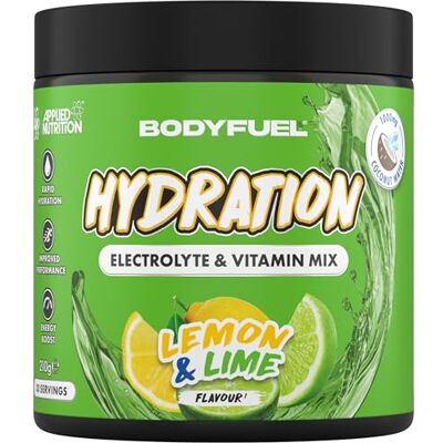 Applied Nutrition BodyFuel Hydration Electrolyte & Vitamin Powder Natural Energy & Reduces Tiredness & Optimise Hydration (210g 30 Servings)(Lemon & Lime) Applied Nutrition BodyFuel Hydration Electrolyte & Vitamin Powder Natural Energy & Reduces Tiredness & Optimise Hydration (210g 30 Servings)(Lemon & Lime)