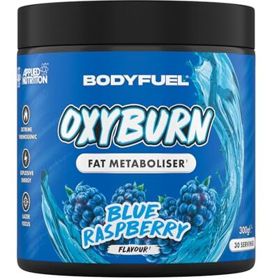 Applied Nutrition BodyFuel OxyBurn Thermogenic Powder High Caffeine Fat Metaboliser with Green Tea L-Carnitine & Chromium, Energy Focus & Metabolism Support (300g – 30 Servings) (Blue Raspberry) Applied Nutrition BodyFuel OxyBurn Thermogenic Powder High Caffeine Fat Metaboliser with Green Tea L-Carnitine & Chromium, Energy Focus & Metabolism Support (300g – 30 Servings) (Blue Raspberry)