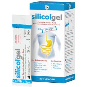 silicol gel Sachets Clinically Proven Relief for IBS Symptoms: Diarrhoea, Stomach Pain, Bloating and Flatulence. Also Treats Heartburn, Acid Reflux and Nausea. 12 x 15ml. silicol gel Sachets Clinically Proven Relief for IBS Symptoms: Diarrhoea, Stomach Pain, Bloating and Flatulence. Also Treats Heartburn, Acid Reflux and Nausea. 12 x 15ml.
