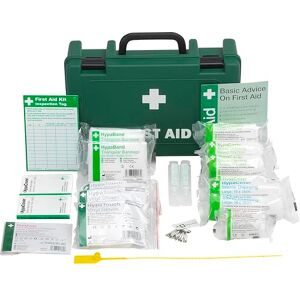 Safety First Aid Group Workplace First Aid Kit (Small 1-10 Persons) Economy HSE-Compliant with Inspection Tags, Wall Bracket, Extra Plasters Safety First Aid Group Workplace First Aid Kit (Small 1-10 Persons) Economy HSE-Compliant with Inspection Tags, Wall Bracket, Extra Plasters