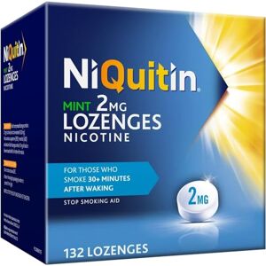 NiQuitin Mint 2 mg Lozenges Effective Smoking Craving Relief 132 Long-Lasting Effect Reduce and Quit Smoking Aid and Vaping NiQuitin Mint 2 mg Lozenges Effective Smoking Craving Relief 132 Long-Lasting Effect Reduce and Quit Smoking Aid and Vaping