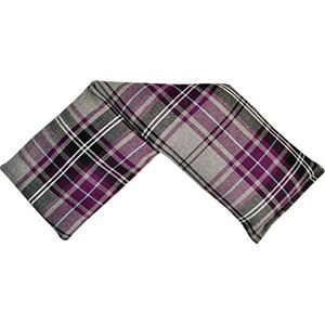 Vagabond Bags Ltd Vagabond Bags Tartan Wheat Wrap, Brushed Cotton with Cotswold Lavender and Wheat, Grey & Wine, 47 x 13cm Approx Vagabond Bags Ltd Vagabond Bags Tartan Wheat Wrap, Brushed Cotton with Cotswold Lavender and Wheat, Grey & Wine, 47 x 13cm Approx