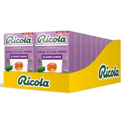 Ricola Elderflower Sugar Free Swiss Herbal Sweets Ricola Elderflower Sugar Free Swiss Herbal Sweets