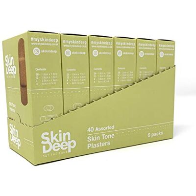 Skin Deep SET THE TONE Deep Multi Tone Plasters Tone Plasters Medium Bulk Pack Skin Deep SET THE TONE Deep Multi Tone Plasters Tone Plasters Medium Bulk Pack