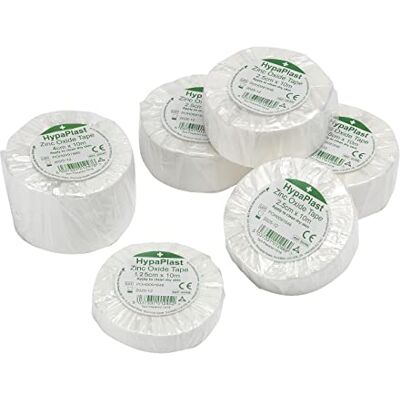 Safety First Aid Group Safety First Aid HypaPlast Pack of 6 Assorted Zinc Oxide Tapes Safety First Aid Group Safety First Aid HypaPlast Pack of 6 Assorted Zinc Oxide Tapes