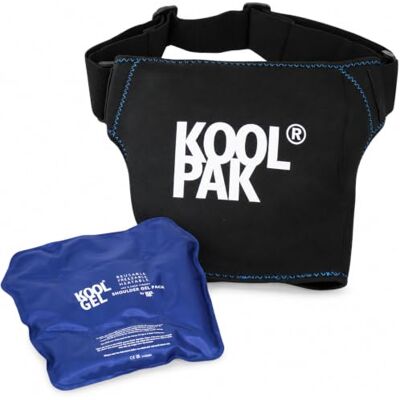 Kool Gel Reusable Shoulder Gel Pack – Hot & Cold Therapy for Pain, Swelling & Strains – One Size Fits Most Adjustable Neoprene Sleeve – Freezable & Microwavable Heatable Pack for Sports & Recovery Kool Gel Reusable Shoulder Gel Pack – Hot & Cold Therapy for Pain, Swelling & Strains – One Size Fits Most Adjustable Neoprene Sleeve – Freezable & Microwavable Heatable Pack for Sports & Recovery