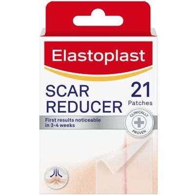 Elastoplast Scar Reducer Plasters, 21 Count Transparent Scar Reducing Plasters, Scar Cover-Up Treatment, Waterproof, Gentle Adhesive, For New or Old Scars Elastoplast Scar Reducer Plasters, 21 Count Transparent Scar Reducing Plasters, Scar Cover-Up Treatment, Waterproof, Gentle Adhesive, For New or Old Scars