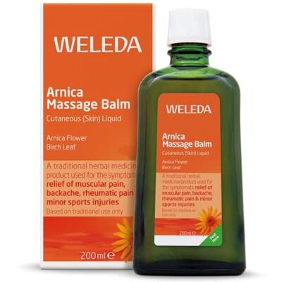 WELEDA Arnica Massage Balm, Bruising & Swelling, Rheumatic & Muscular Pain, Traditional Herbal Remedy, Natural & Organic, Vegan, 200 ml WELEDA Arnica Massage Balm, Bruising & Swelling, Rheumatic & Muscular Pain, Traditional Herbal Remedy, Natural & Organic, Vegan, 200 ml