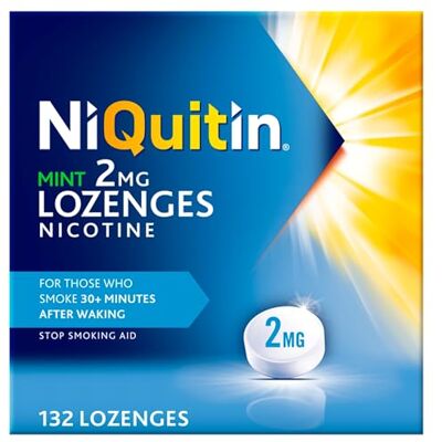 NiQuitin Mint Nicotine Lozenges 2mg, Pack of 132 NiQuitin Mint Nicotine Lozenges 2mg, Pack of 132
