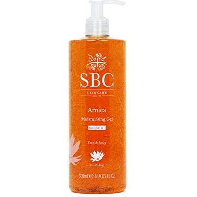 SBC Skincare Arnica Gel Moisturiser For Face & Body – Lightweight, Fast Absorbing Hydrating Gel With Arnica Montana & Glycerin For Muscle Relief & Post-Activity Care Across All Skin Types, 500ml SBC Skincare Arnica Gel Moisturiser For Face & Body – Lightweight, Fast Absorbing Hydrating Gel With Arnica Montana & Glycerin For Muscle Relief & Post-Activity Care Across All Skin Types, 500ml