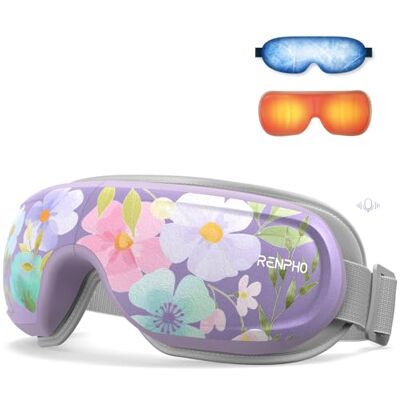 RENPHO Eyeris 3 Eye Massager with Heat and Cooling Function, Voice Control, Eye Mask for Migraines, Eye Care with Massage, Reduces Dry Eyes RENPHO Eyeris 3 Eye Massager with Heat and Cooling Function, Voice Control, Eye Mask for Migraines, Eye Care with Massage, Reduces Dry Eyes