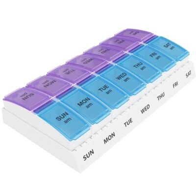 Ezy Dose Weekly AM/PM Pop-Out Pill Planner (Large) Ezy Dose Weekly AM/PM Pop-Out Pill Planner (Large)