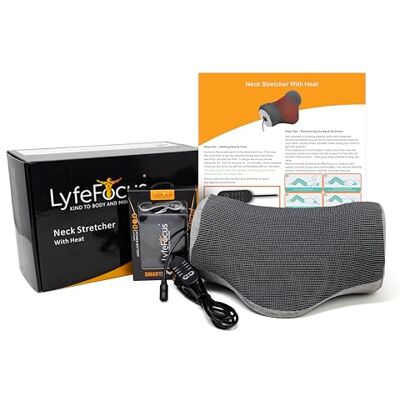 LyfeFocus Neck Stretcher, Posture Corrector, Grey, Heat + Power Bank LyfeFocus Neck Stretcher, Posture Corrector, Grey, Heat + Power Bank