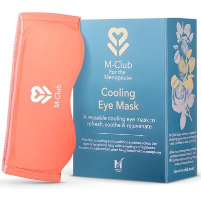 M-Club Cooling Eye Mask Suitable for Migraines, Headaches & Menopause – Reusable Cold Eye Mask – Soft, Flexible Fit for Relaxation & Sleep M-Club Cooling Eye Mask Suitable for Migraines, Headaches & Menopause – Reusable Cold Eye Mask – Soft, Flexible Fit for Relaxation & Sleep