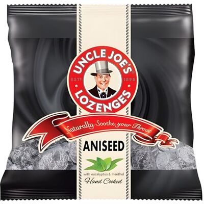 UNCLE JOE'S MINT BALLS Uncle Joe's Traditional Flavour Aniseed Lozenges, 70g Bag UNCLE JOE'S MINT BALLS Uncle Joe's Traditional Flavour Aniseed Lozenges, 70g Bag