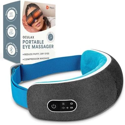 LifePro Eye Massager with Heat, Oculax Vibration, and Bluetooth Music Foldable Electric Eye Massager for Migraine Relief, Heated Eye Mask for Dry Eyes Strain Relief Improve Sleep, Gifts for Women Men LifePro Eye Massager with Heat, Oculax Vibration, and Bluetooth Music Foldable Electric Eye Massager for Migraine Relief, Heated Eye Mask for Dry Eyes Strain Relief Improve Sleep, Gifts for Women Men