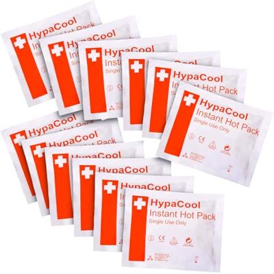 Safety First Aid Group Group HypaCool Instant Hot Packs, Disposable First Aid Sports Injuries and Pain Relief Pack of 24 (15 x 12 cm) Safety First Aid Group Group HypaCool Instant Hot Packs, Disposable First Aid Sports Injuries and Pain Relief Pack of 24 (15 x 12 cm)