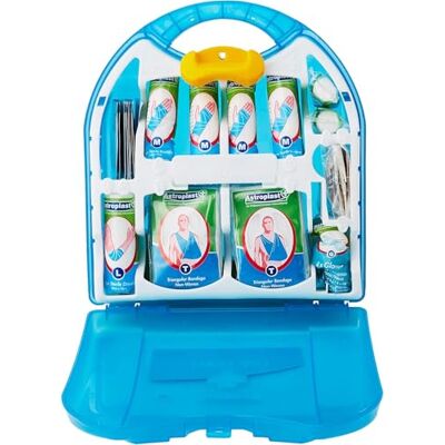 Astroplast Hospital Grade 1-10 Person HSE Compliant First Aid Kit Premium Integrated Carry Handle & Wall Mountable Ideal for Home, Wokplace, Sports Mezzo First Aid Box Astroplast Hospital Grade 1-10 Person HSE Compliant First Aid Kit Premium Integrated Carry Handle & Wall Mountable Ideal for Home, Wokplace, Sports Mezzo First Aid Box