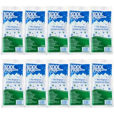 Koolpak 10 x Original Instant Ice Packs 12x29cm Cold Therapy Ice Packs Koolpak 10 x Original Instant Ice Packs 12x29cm Cold Therapy Ice Packs