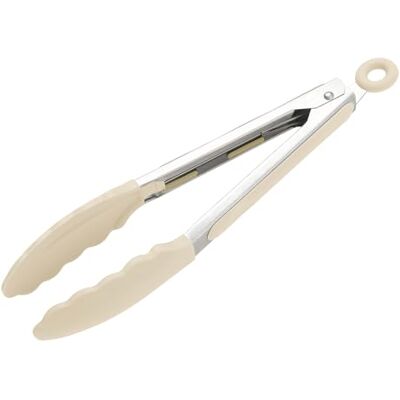 Wiltshire Silicone Kitchen Tongs 23cm, Cooking & Serving, Biscotti Salad & BBQ Tool, Stainless Steel, Heat-Resistant Utensil, Non-Stick, Non-Scratch Tip, 27x3.5x3.7cm Wiltshire Silicone Kitchen Tongs 23cm, Cooking & Serving, Biscotti Salad & BBQ Tool, Stainless Steel, Heat-Resistant Utensil, Non-Stick, Non-Scratch Tip, 27x3.5x3.7cm