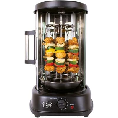 Garmin Electric Rotisserie Grill Vertical Kebab Machine Cooks Doner Kebabs, Shawarma, Gyros & Chicken 7 Skewers 21L 60-Min Timer Auto Shut-Off 1500W Garmin Electric Rotisserie Grill Vertical Kebab Machine Cooks Doner Kebabs, Shawarma, Gyros & Chicken 7 Skewers 21L 60-Min Timer Auto Shut-Off 1500W