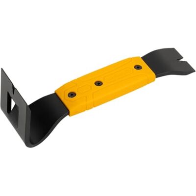 Roughneck Self-Prying Pry Bar 254mm (10") – Heavy-Duty Heat-Treated Steel Demolition Bar, Self-Prying Wedge, Dual Nail Pullers, Chamfered Bevel Edge & Comfort Grip Handle Roughneck Self-Prying Pry Bar 254mm (10") – Heavy-Duty Heat-Treated Steel Demolition Bar, Self-Prying Wedge, Dual Nail Pullers, Chamfered Bevel Edge & Comfort Grip Handle