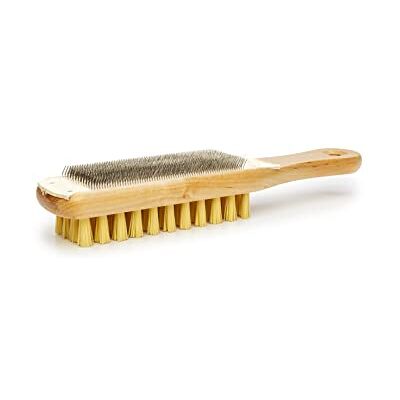 Nicholson Crescent 21467 File Card and Brush, Wood Base, 10”/254 mm Nicholson Crescent 21467 File Card and Brush, Wood Base, 10”/254 mm