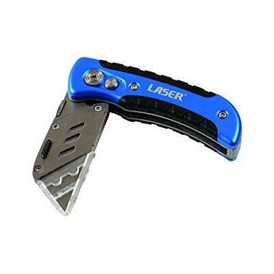 Laser 7870 Folding Utility Knife, Silver Laser 7870 Folding Utility Knife, Silver