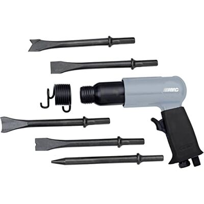 ABAC G-475 Chisel Hammer Plastic Case with Accessories (5 Chisels 175 mm + Retaining Spring + Mini Oiler + Plastic Bottle) 4500 Strokes per Minute ABAC G-475 Chisel Hammer Plastic Case with Accessories (5 Chisels 175 mm + Retaining Spring + Mini Oiler + Plastic Bottle) 4500 Strokes per Minute