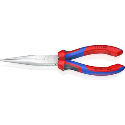 KNIPEX Snipe Nose Side Cutting Pliers (Stork Beak Pliers) 200 mm, 26 15 200 Chrome-Plated with Comfort Handles 200 mm KNIPEX Snipe Nose Side Cutting Pliers (Stork Beak Pliers) 200 mm, 26 15 200 Chrome-Plated with Comfort Handles 200 mm