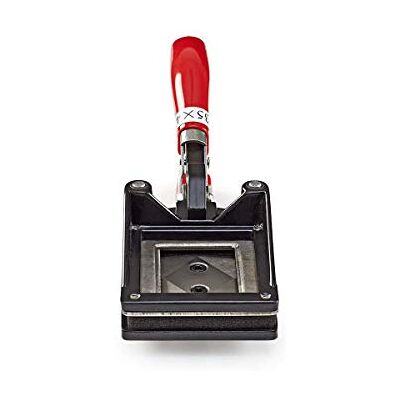 NEDIS Passport Photo Cutter, Cut Passport Photographs to the Right Size with This Photo Punch, Metal Frame with 4-Sided Knives, Cutting Size 35 x 45 mm – Black/Red NEDIS Passport Photo Cutter, Cut Passport Photographs to the Right Size with This Photo Punch, Metal Frame with 4-Sided Knives, Cutting Size 35 x 45 mm – Black/Red
