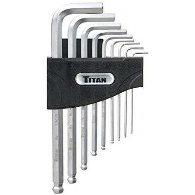 Titan TIT12736 9 Piece Metric Detent Ball Hex Key Set Titan TIT12736 9 Piece Metric Detent Ball Hex Key Set