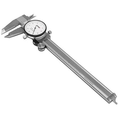 DNA MOTORING TOOLS-00055 Premium-Grade Stainless Steel Dial Caliper, 6 Inch, Shockproof Measuring Micrometer w/Lockable Head DNA MOTORING TOOLS-00055 Premium-Grade Stainless Steel Dial Caliper, 6 Inch, Shockproof Measuring Micrometer w/Lockable Head