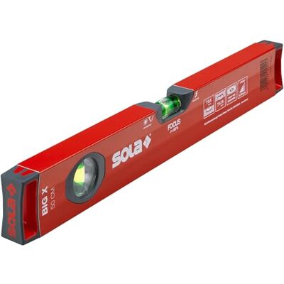 Sola BIG X 50 50 cm Box profile Spirit Level Red Sola BIG X 50 50 cm Box profile Spirit Level Red