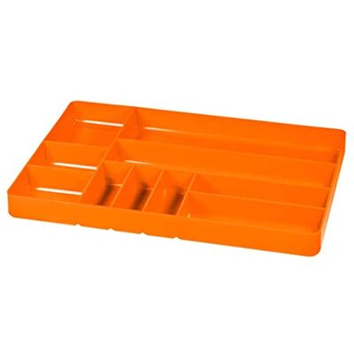 Ernst Manufacturing ERNST Tool Garage Organizer Tray, Orange, 10-Compartments Ernst Manufacturing ERNST Tool Garage Organizer Tray, Orange, 10-Compartments