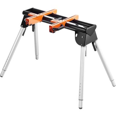 VEVOR Miter Saw Stand, 330lbs Load Capacity Steel Collapsible Stand for Miter Saw with One-piece Mounting Brackets Clamps, 29.1"-32.9" Adjustable Height, Portable Compact and Folding Miter Saw Stand VEVOR Miter Saw Stand, 330lbs Load Capacity Steel Collapsible Stand for Miter Saw with One-piece Mounting Brackets Clamps, 29.1"-32.9" Adjustable Height, Portable Compact and Folding Miter Saw Stand
