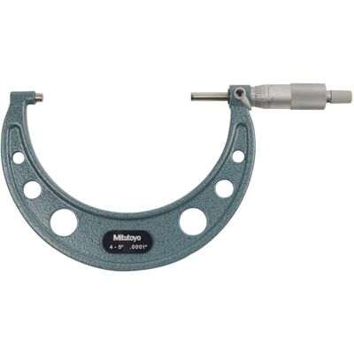Mitutoyo 103-219 Series-103 Outside Micrometre with Ratchet Stop, 4"-5" Range, 0.0001" Graduation Mitutoyo 103-219 Series-103 Outside Micrometre with Ratchet Stop, 4"-5" Range, 0.0001" Graduation