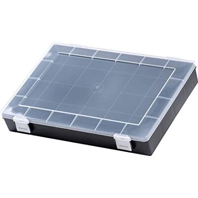 hünersdorff Assortment box: sturdy sorting box (PP-Classic) with fixed compartments (24 compartments), sorting box dimensions: 225 x 335 x 55 mm, made in Germany, 611910 hünersdorff Assortment box: sturdy sorting box (PP-Classic) with fixed compartments (24 compartments), sorting box dimensions: 225 x 335 x 55 mm, made in Germany, 611910