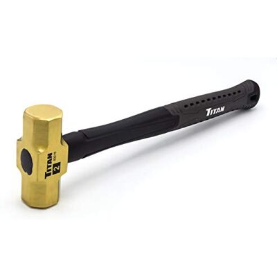 Titan 63216 2Lb. Non-Sparking Brass Hammer Titan 63216 2Lb. Non-Sparking Brass Hammer
