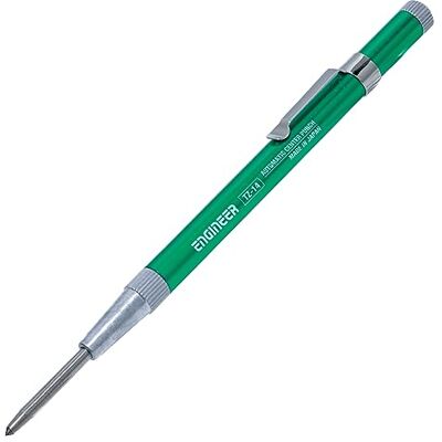 ENGINEER Automatic Centre Punch Spring Loaded with Pocket Clip, Professional-use Tungsten Carbide Tip, TZ-14 Made in Japan. Length 138mm ENGINEER Automatic Centre Punch Spring Loaded with Pocket Clip, Professional-use Tungsten Carbide Tip, TZ-14 Made in Japan. Length 138mm