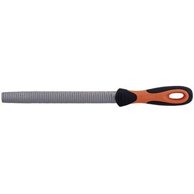 Bahco 6-342-10-2-2 Hieb 2 Half Round Rasp with Handle, Multi-Colour, 250 mm Bahco 6-342-10-2-2 Hieb 2 Half Round Rasp with Handle, Multi-Colour, 250 mm