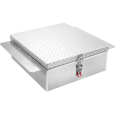 VEVOR Truck Bed Tool Box, Heavy Duty Aluminum Tool Box with Diamond Plate, Storage Toolbox Chest Organizer Supports up to 100 kg, Ideal for Pickup, Truck Bed, RV, Trailer, 770 x 610 x 230 mm, Silver VEVOR Truck Bed Tool Box, Heavy Duty Aluminum Tool Box with Diamond Plate, Storage Toolbox Chest Organizer Supports up to 100 kg, Ideal for Pickup, Truck Bed, RV, Trailer, 770 x 610 x 230 mm, Silver
