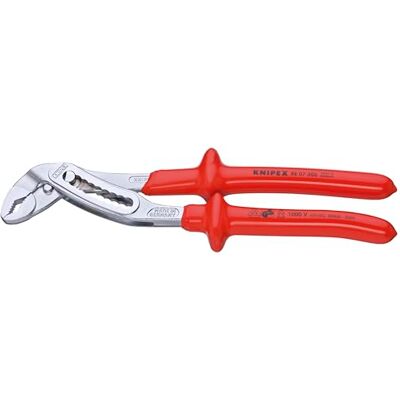 KNIPEX Tools Alligator Water Pump Pliers, Chrome, 1000V Insulated (8807300) KNIPEX Tools Alligator Water Pump Pliers, Chrome, 1000V Insulated (8807300)