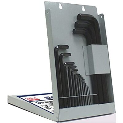 Eklind 13610 Ball-Hex-L Key Allen Wrench 10pc Set Metric MM Sizes 1.3-10 Long Series w/Metal Box Eklind 13610 Ball-Hex-L Key Allen Wrench 10pc Set Metric MM Sizes 1.3-10 Long Series w/Metal Box